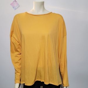 ESKANDAR Pima Cotton T Shirt Relaxed Long Sleeve